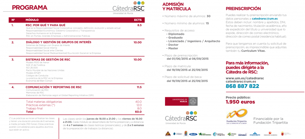 Programa del III Master de RSC